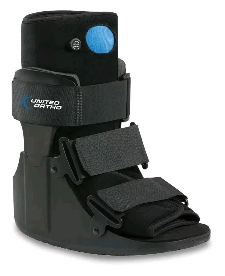 United Ortho USA14111 Short Air Cam Walker Fracture Boot Sz Extra Small Black