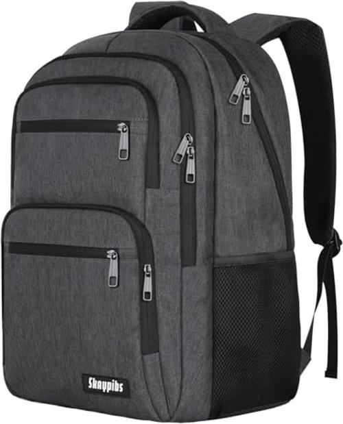 Skaypibs Backpck for Men Women School Backpack for Boys 15.6 Inch A2-black