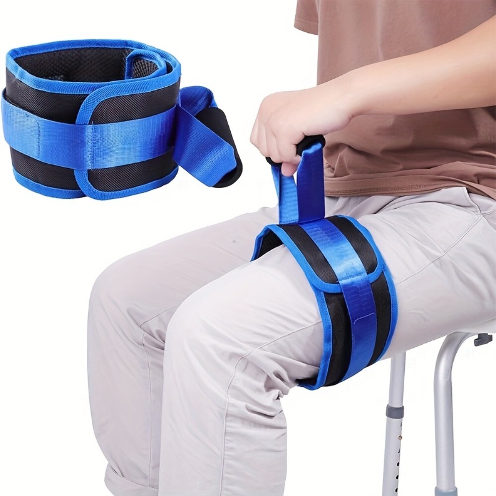 Adjustable Leg Lifter Strap Transfer Belt for Knee Recovery Mobility Assistance
