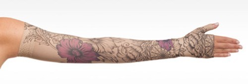 FLORAL PURPLE HENNA Dreamsleeve Compression Sleeve by JUZO Gauntlet Optn ANY SZ