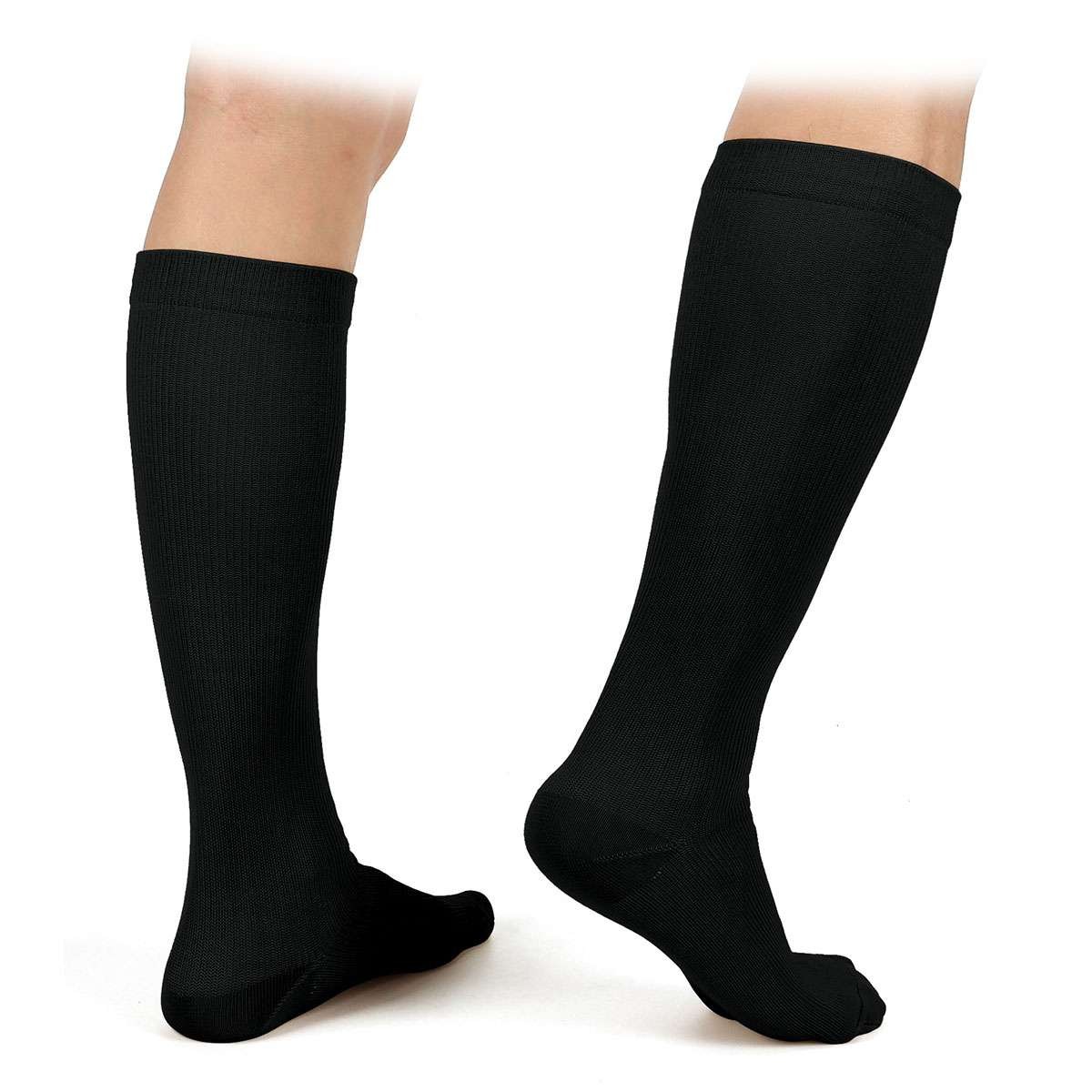 S-4XL Wide Calf Plus Size Compression Socks Women Men 20-30mmHg Medical Stocking