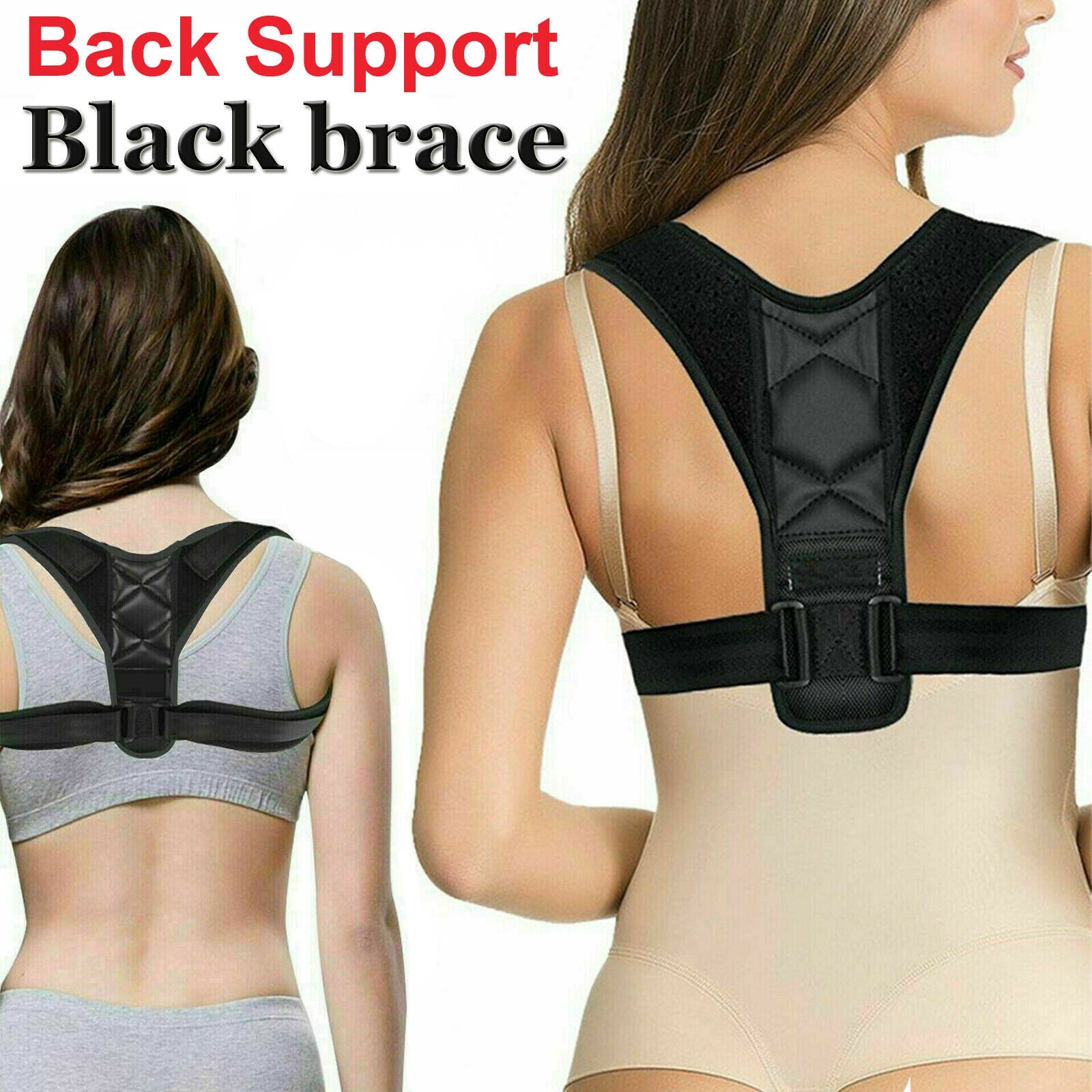 Upper Back Posture Corrector Muscle Memory Back Straightener Brace For Women Men
