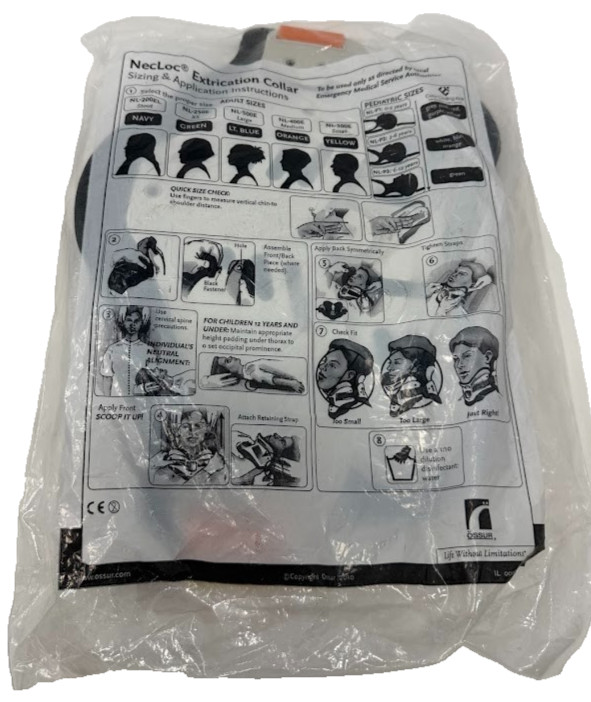 Ossur NL-400E Necloc Cervical Extrication Support Collar Adult Medium – NEW