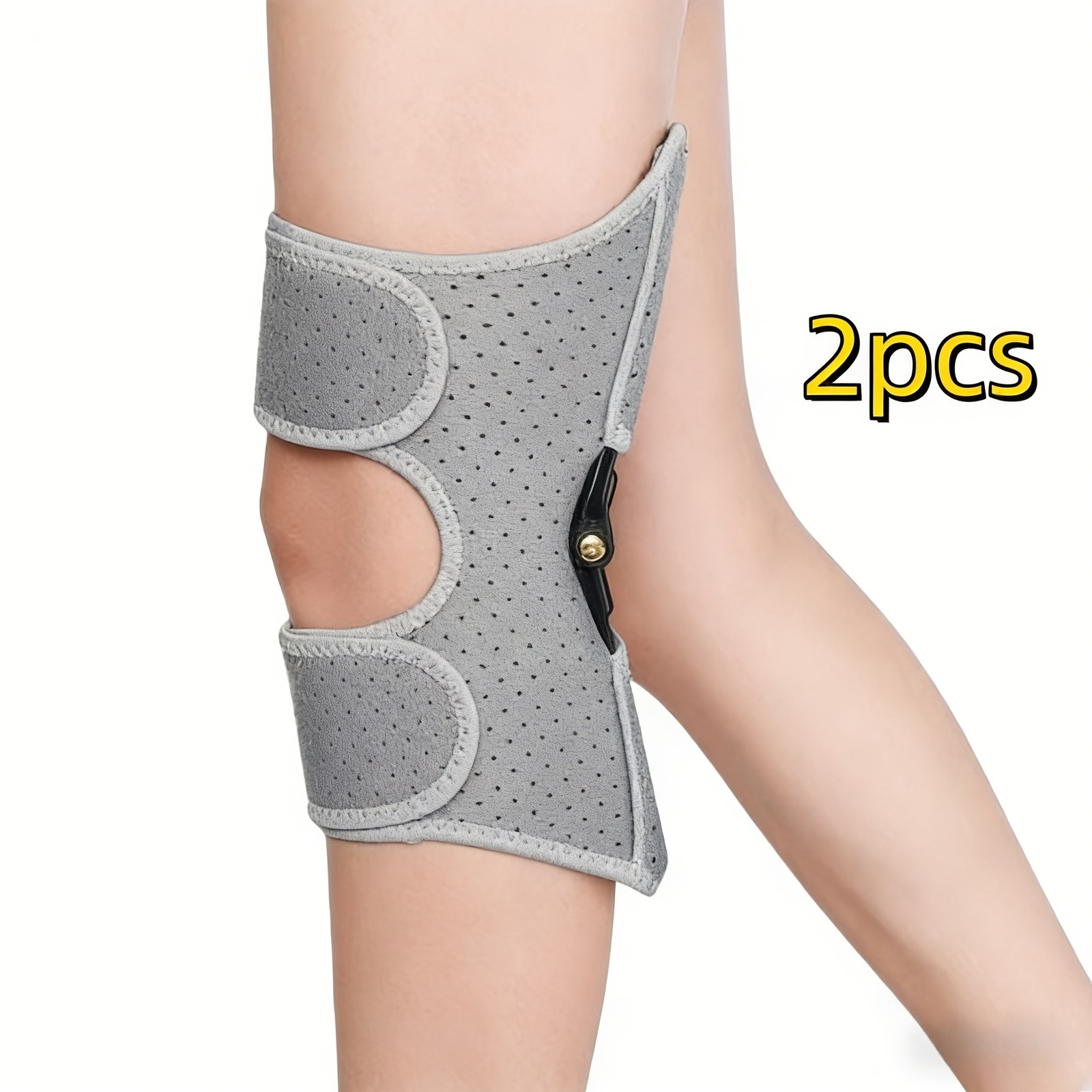 2pcs Spring Knee Brace Set, Stair Climbing Aid, Dual-Axis Joint Support System,