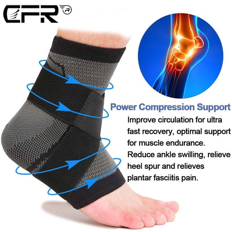 Ankle Support Compression Foot Brace Strap Achilles Tendon Plantar Pain Wrap Gym