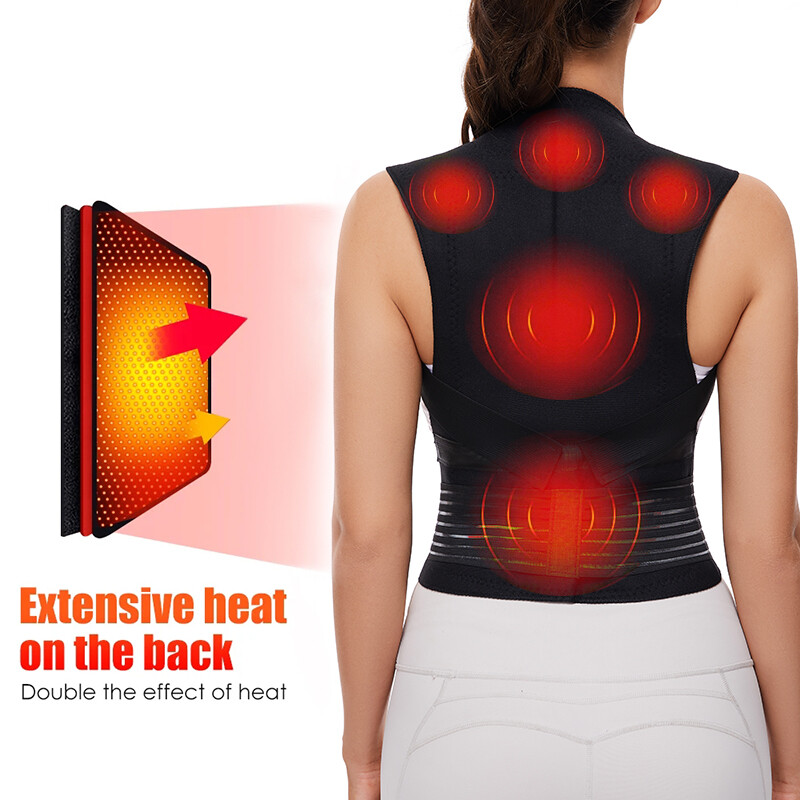 Magnetic Self Heating Belt Back Support Waist Brace Therapy Posture Corrector