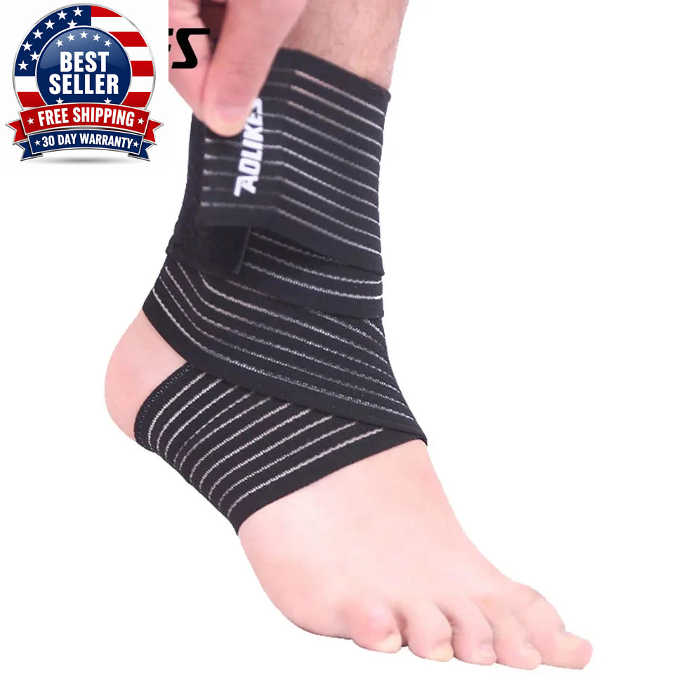 Elastic Compression Bandage Support for Knee, Ankle, Elbow, and Wrist