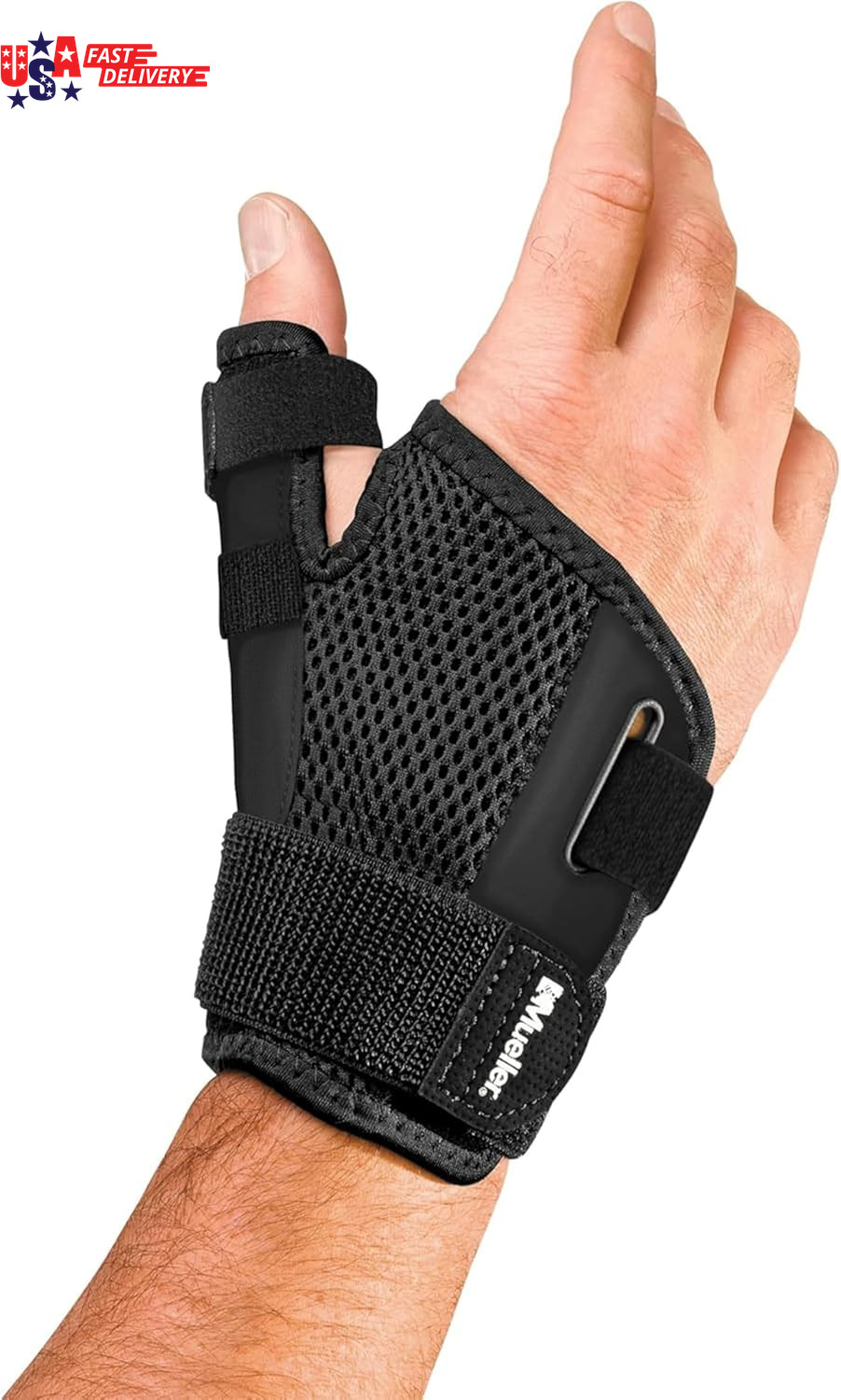 Sports Medicine Adjust-To-Fit Thumb Stabilizer, Spica Splint, Thumb Pain Relief