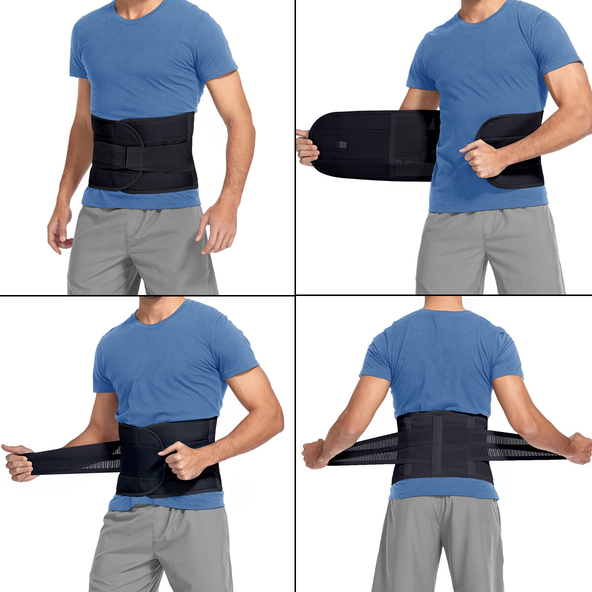 Adjustable Lumbar Support Lower Waist Back Belt Brace Pain Relief Men and Women