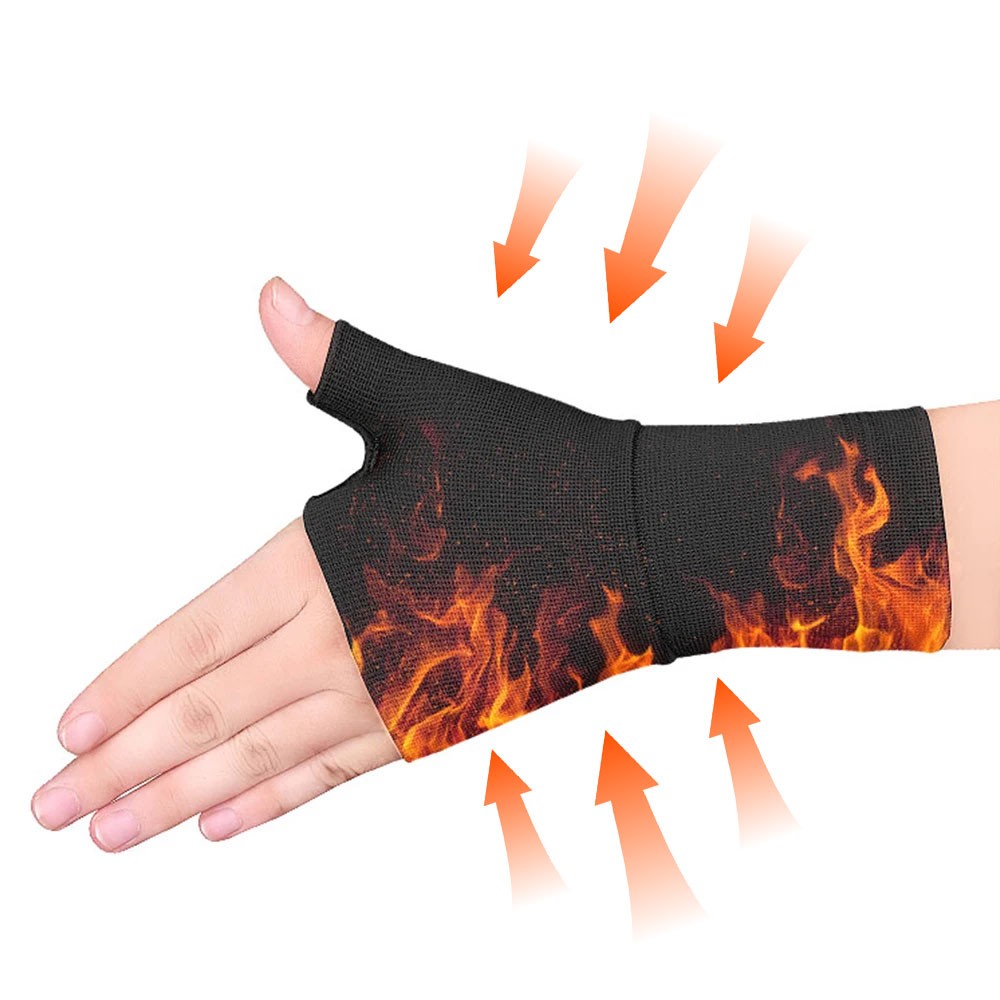 1Pair Compression Wrist Thumb Support Brace Strap Tenosynovitis Arthritis Gloves
