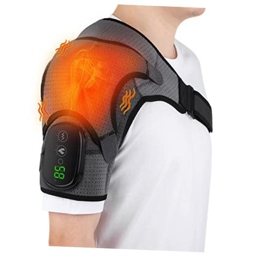 Heated Shoulder Wrap, Shoulder Heating Pads Massager for Men Women, Electric