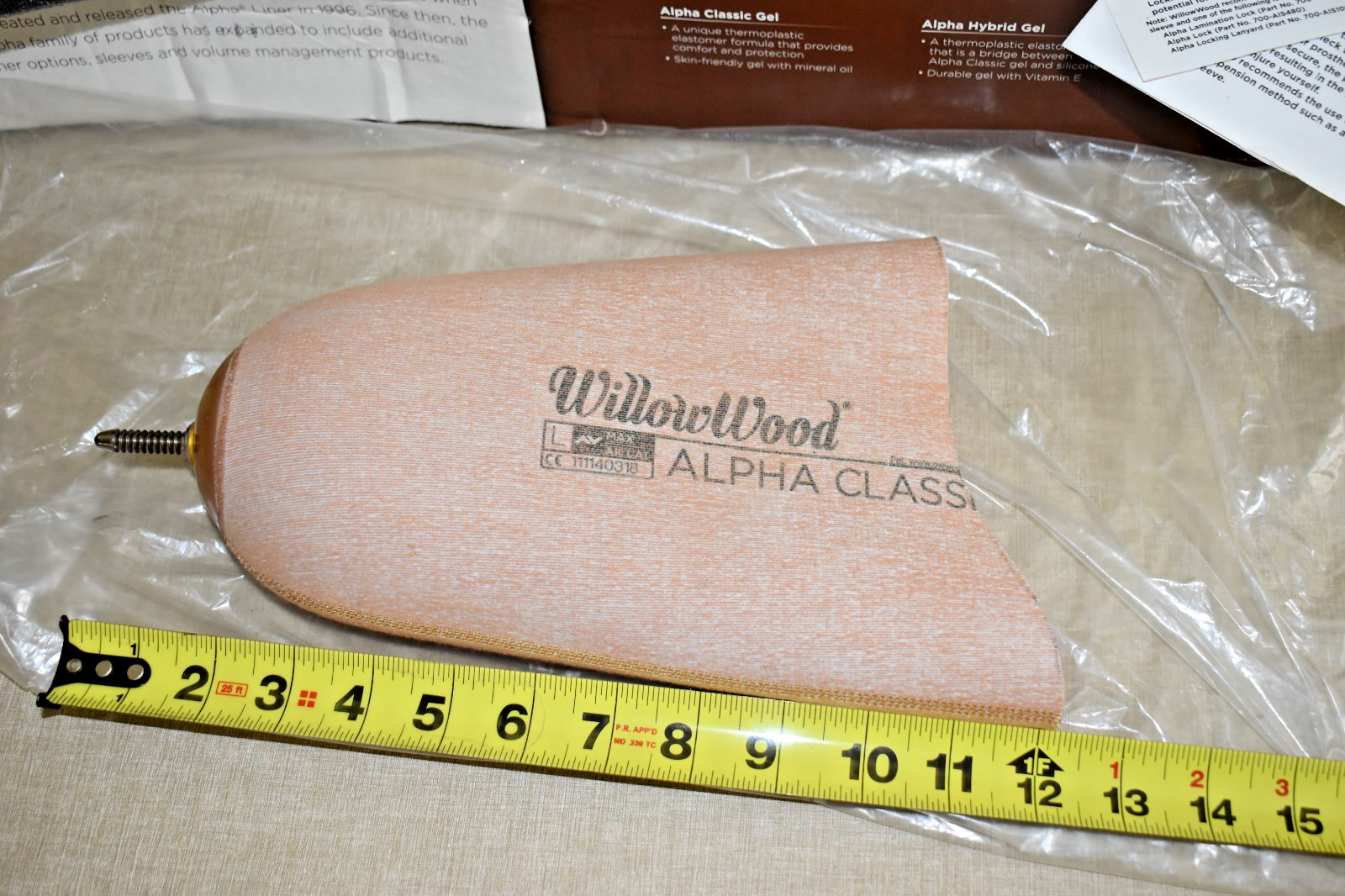 Willowwood Alpha Classic Locking Liner AK Lat Standard Size L
