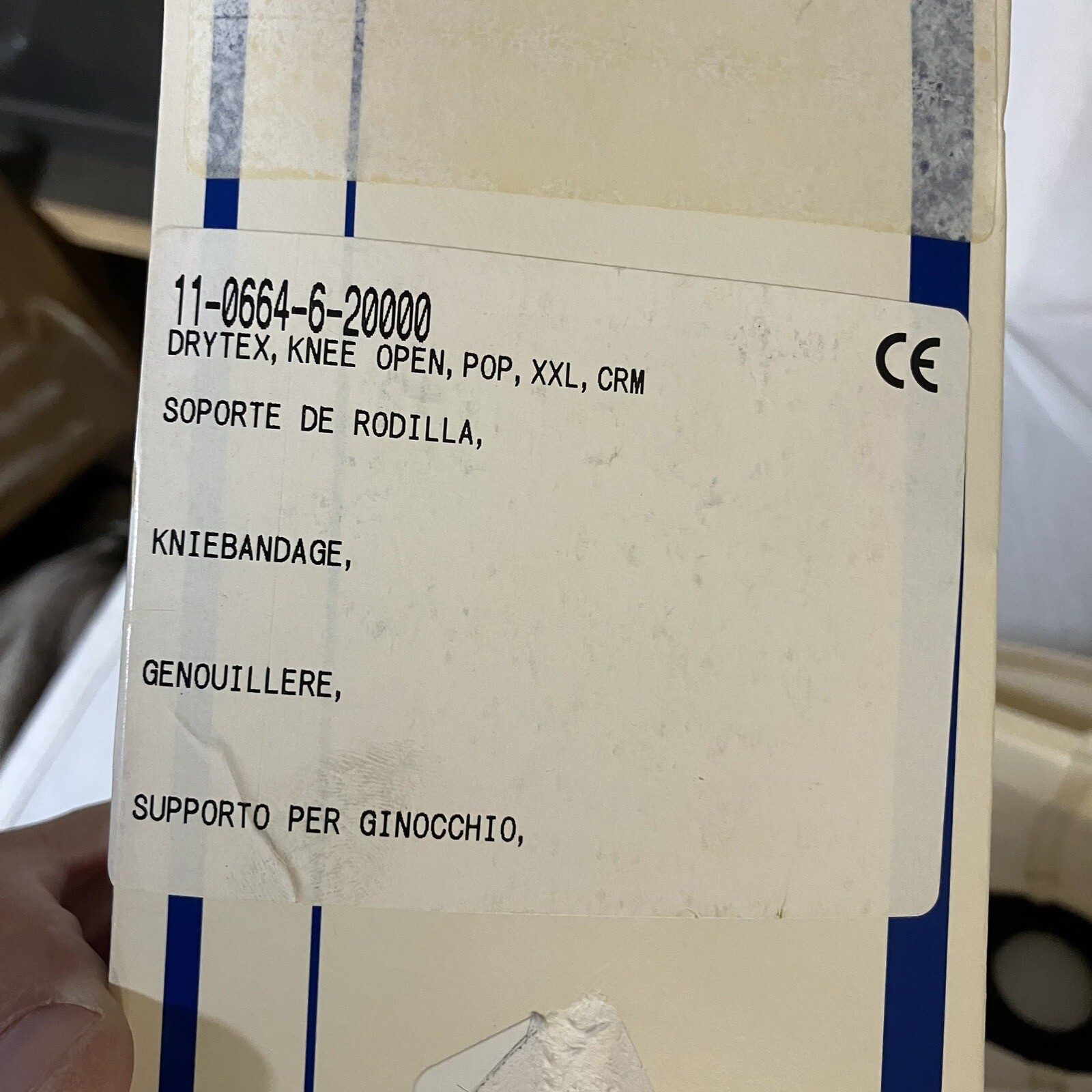 Smith+Nephew Donjoy Drytex Knee Brace XXL 2XL Cream 11-0664-6-2000 NIB FS!