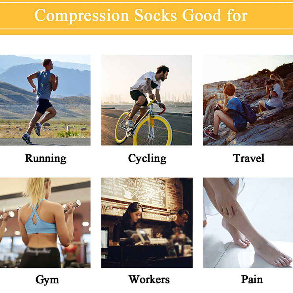 Compression Socks Stockings Knee High Medical 20-30 mmHG L/XL/XXL for Women Men