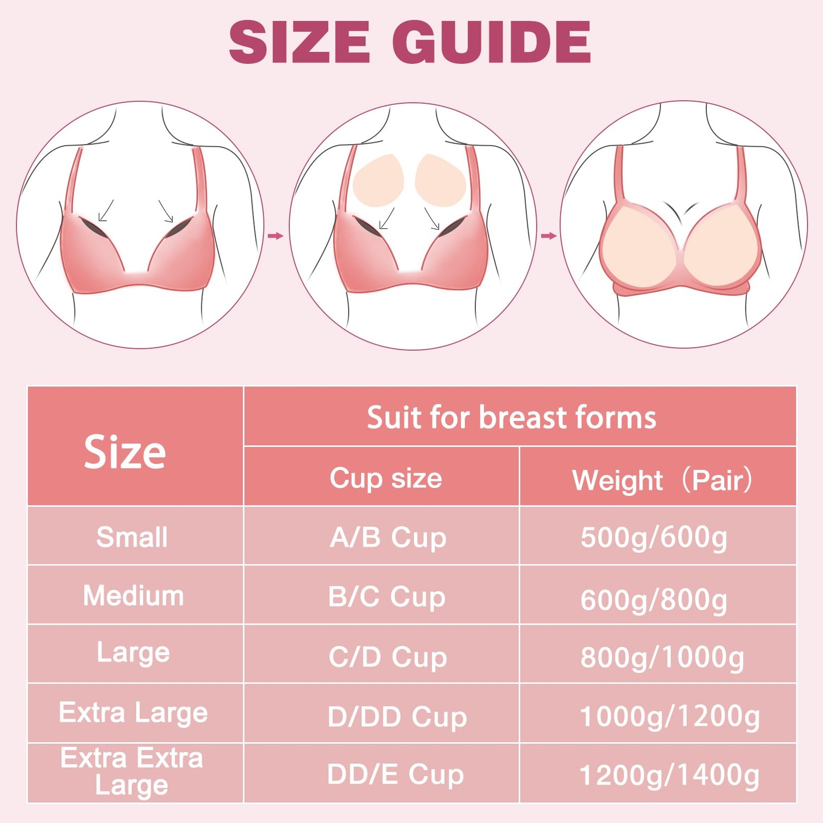 IVITA Mastectomy Bra Post Surgery Pocket Bra for Silicone Breast Forms Fake B…