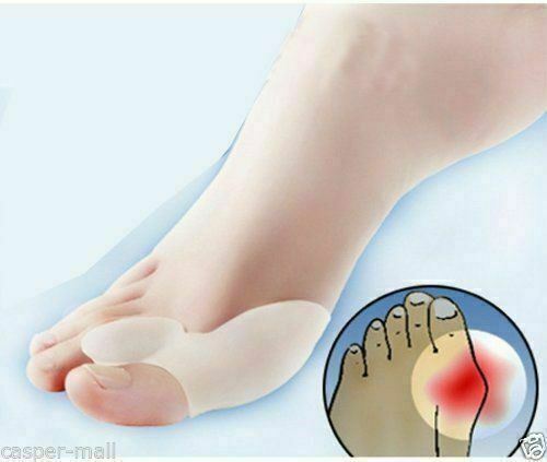 4 Pcs Gel Big Toe Bunion Guards Toe Spreaders Pain Relief Crooked Overlapping