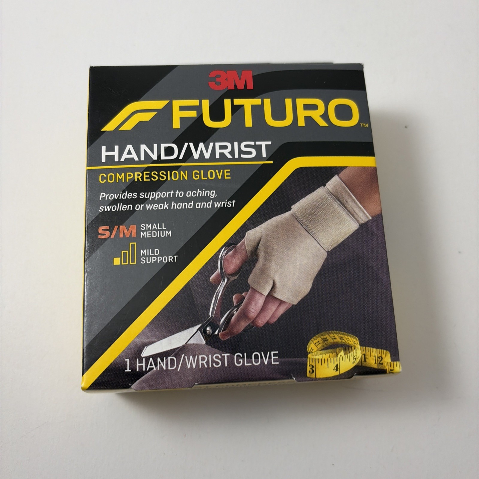 3M Futuro Compression Glove Mild Support to Aching, Weak Hands & Wrists S/M