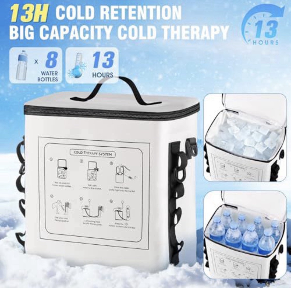 Portable Ice Machine post-op Shoulder / Knee Cold Therapy 16 Qt. Cryotherapy NiB