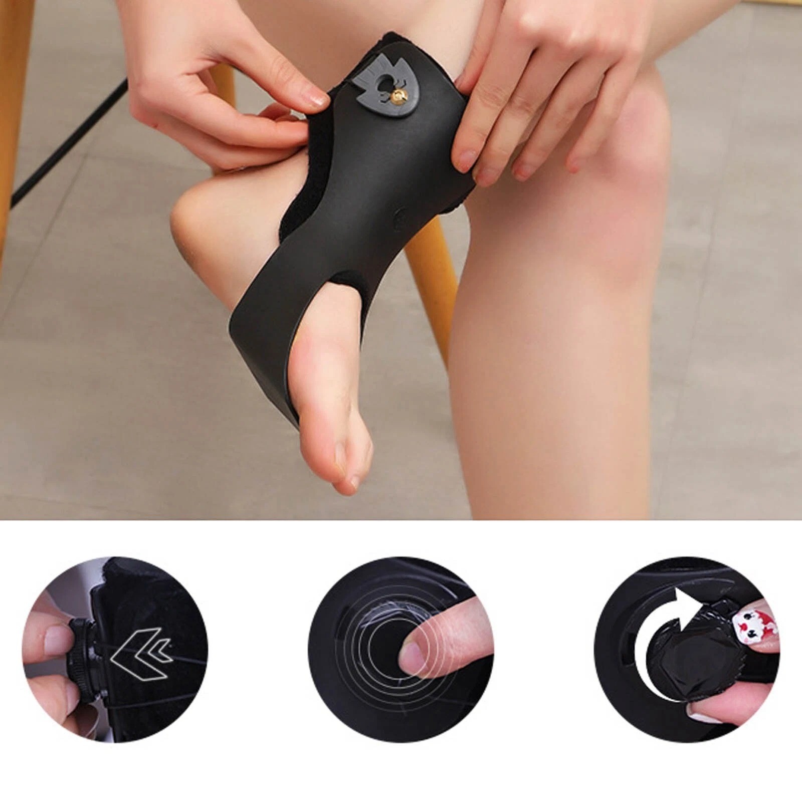 Adjustable Foot Drop Orthosis AFO Ankle Brace Orthosis Splint Improved Gait