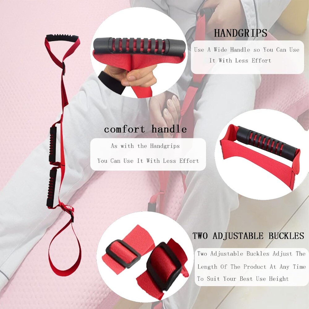 39″ Leg Lifter Strap with Foot Grip Mobility Assisted Leg Lifting Walking Aid