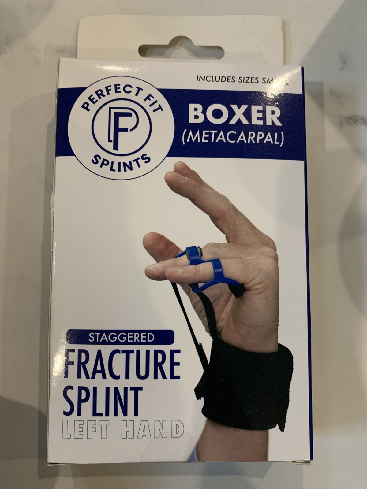 Perfect Fit Splints Boxer (Metacarpal) Staggered Fracture Splint Left Hand