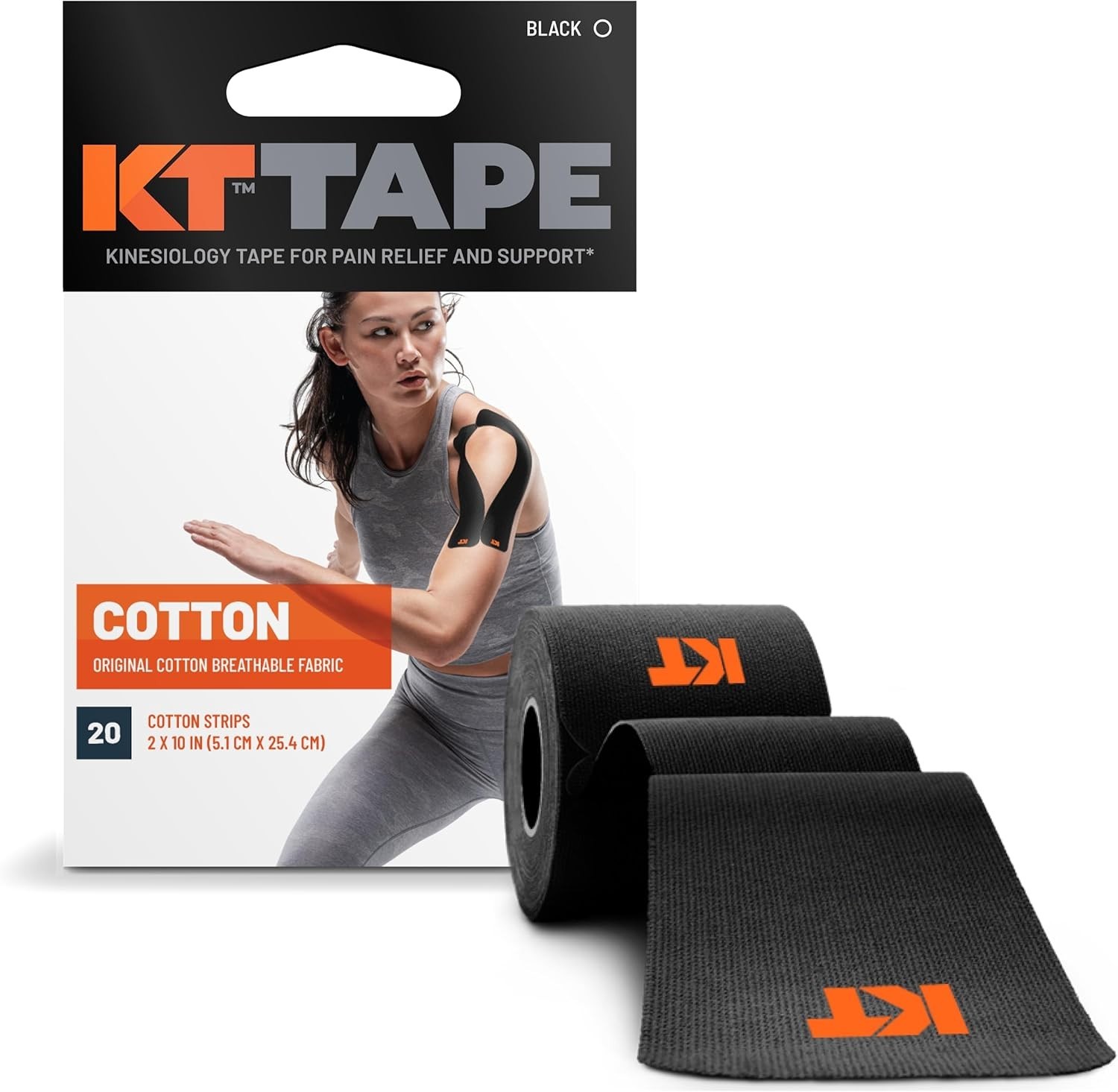 Versatile 10” Precut Elastic Kinesiology Tape – 20 Strips for Active Lifestyles