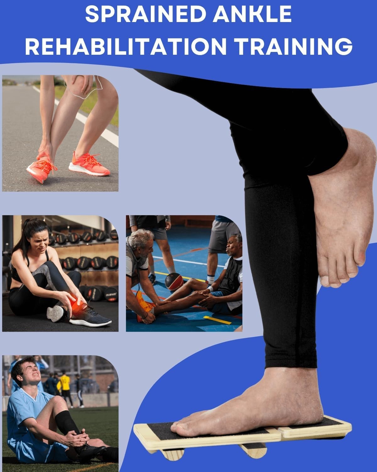 Ankle Strengthener, Single Leg Balance Board for Ankle Rehab, Foot Trainer fo…