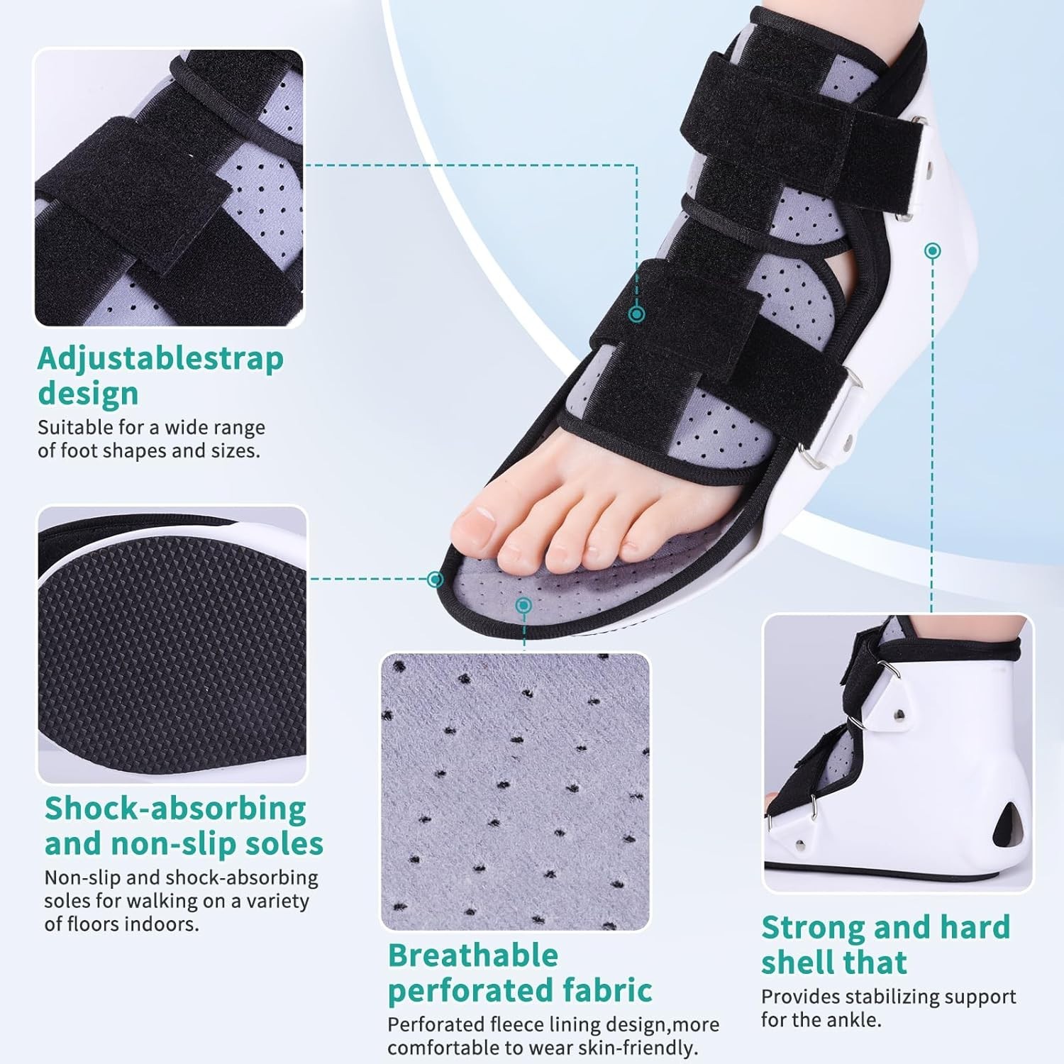 Walking Boot for Broken Toe, Sprained Ankle & Post-Surgery Recovery