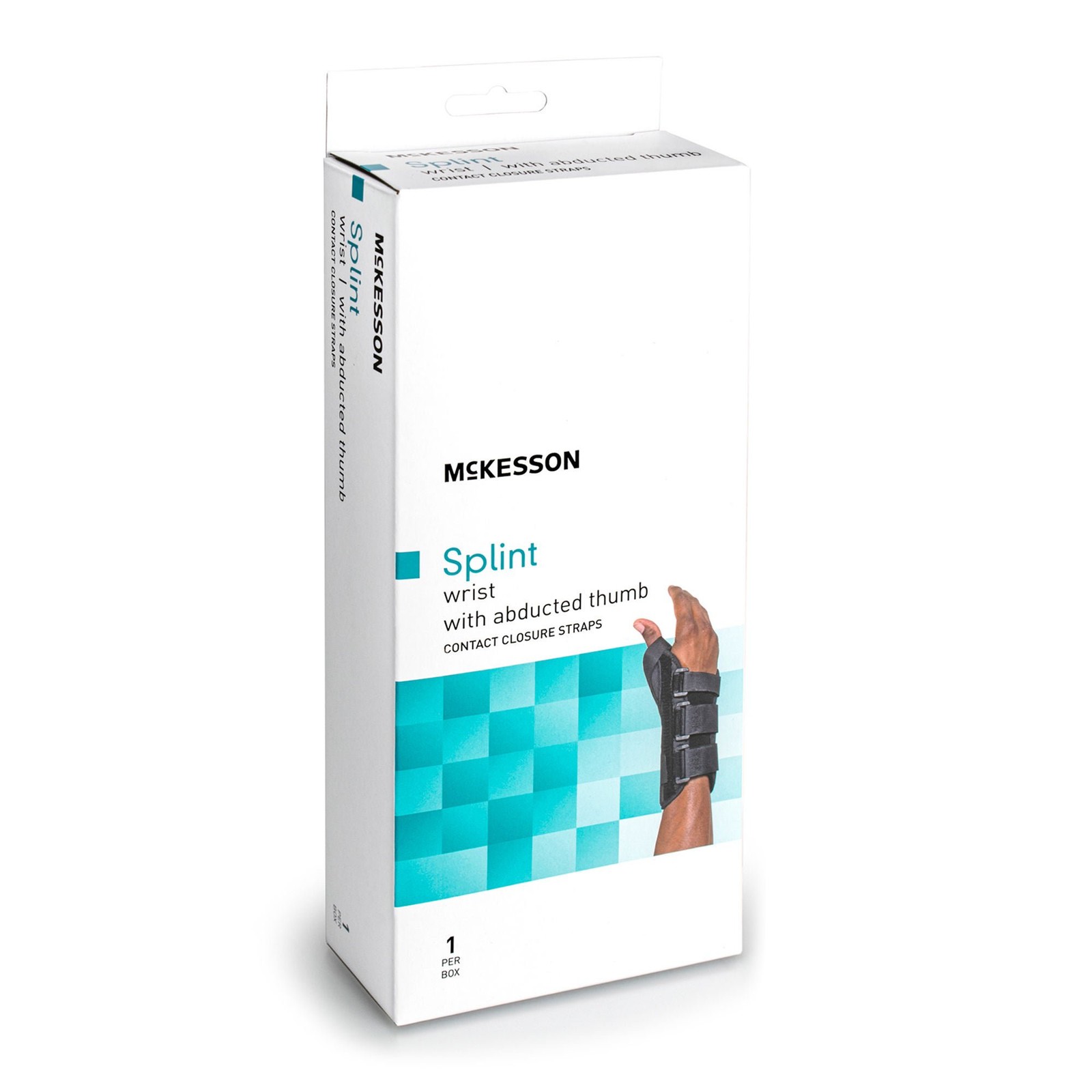 McKesson Hook and Loop Strap Wrist Brace with Abducted Thumb for Right Hand
