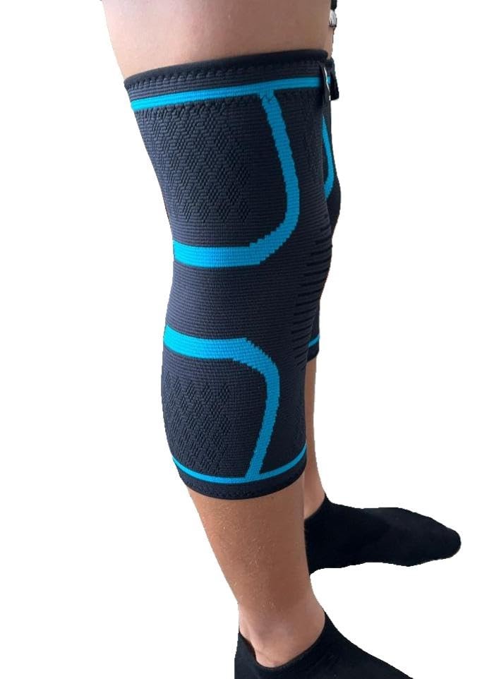 2 Pack Compression Knee Brace Support Sleeve Workout Sports Wrestling XLarge