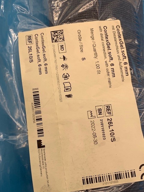 Streifeneder LOCKING Liner Gray ContexGel size Small S NEW see description photo