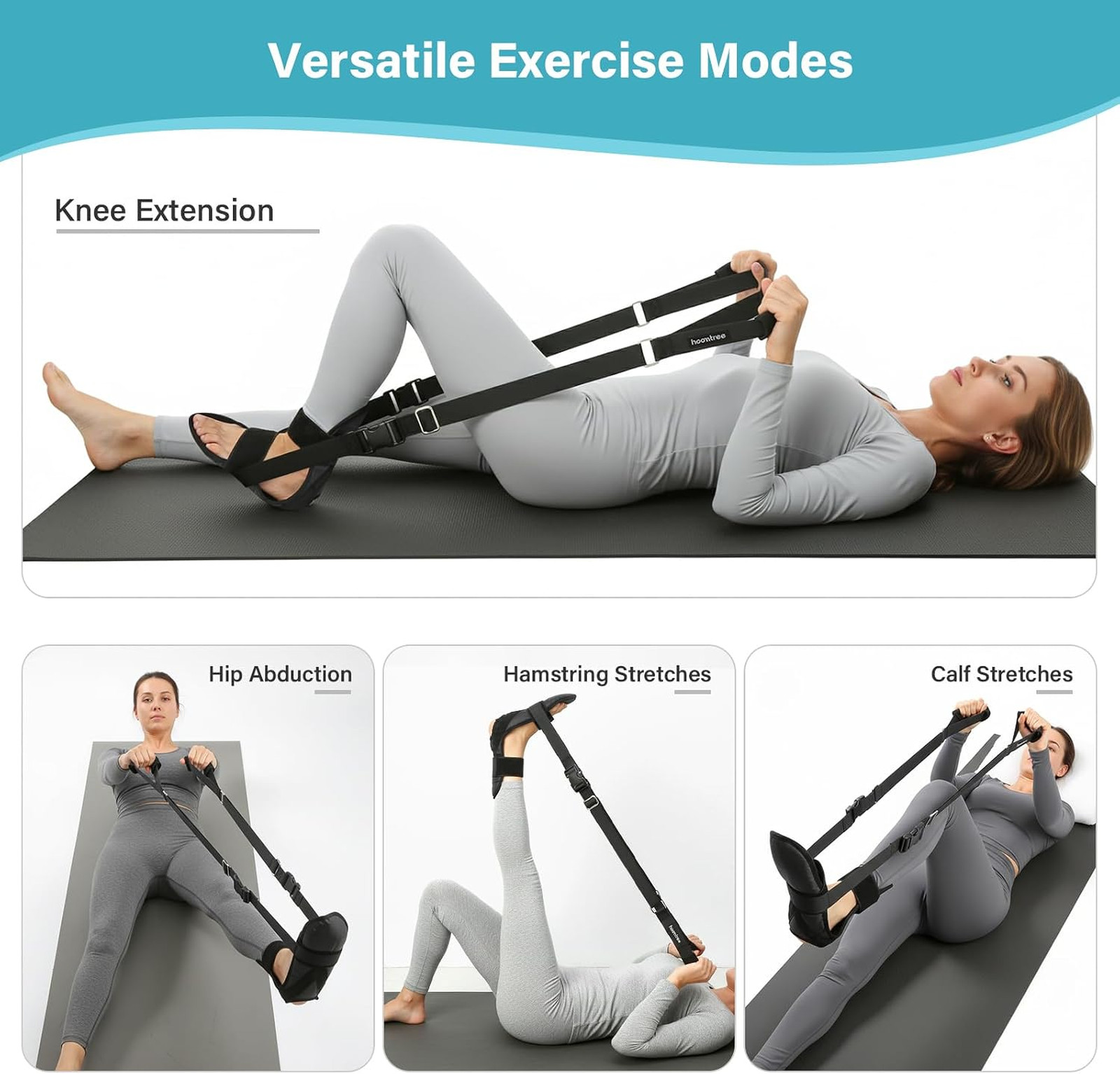Knee Replacement Recovery Aids with Padded Handle and Foot Sleeve Physical