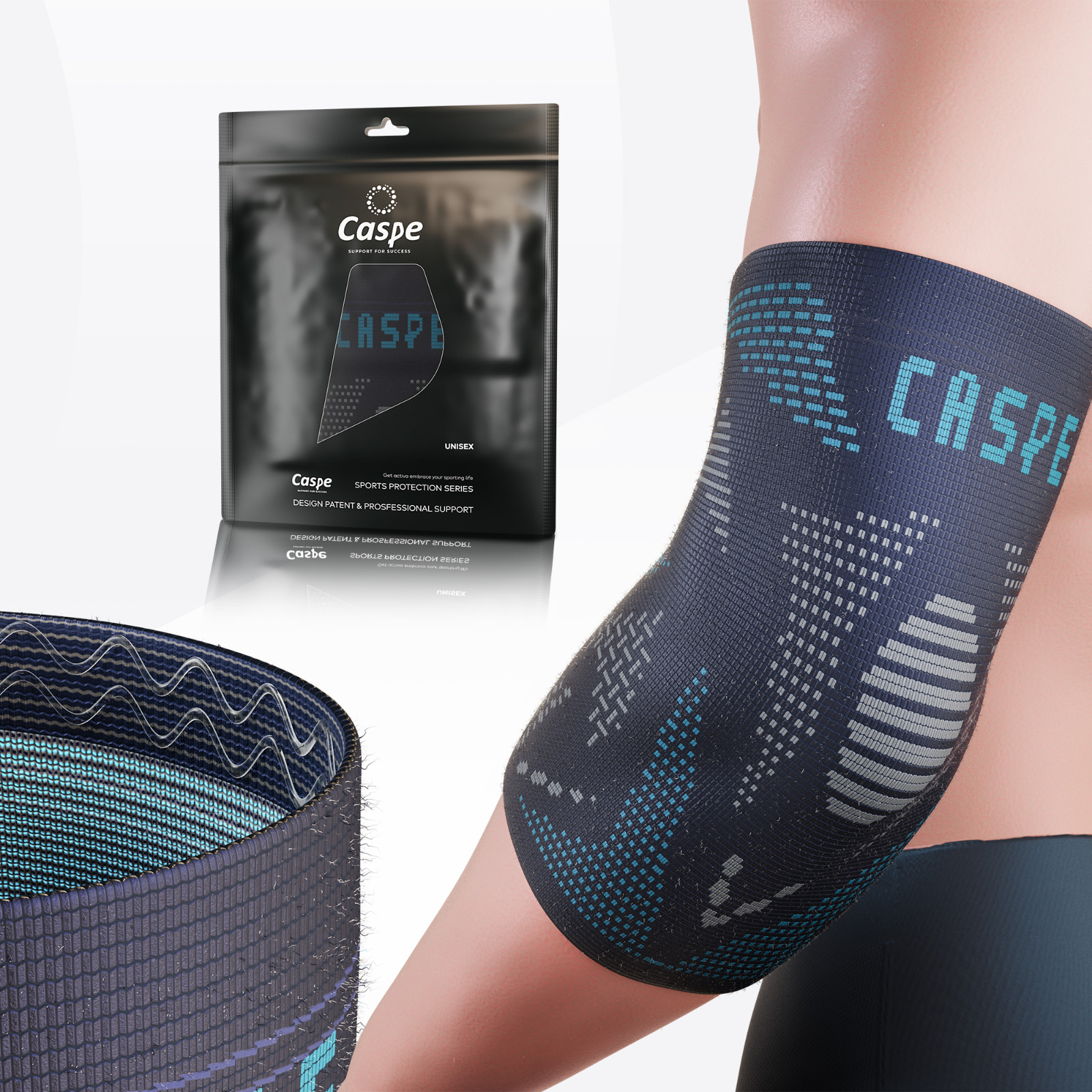 Caspe 2X Tennis Elbow Brace Support Sleeve Arthritis Tendonitis Arm Joint Pain