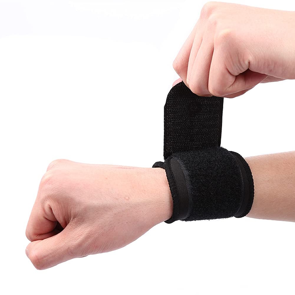 Adjustable Compression Workout Wristbands – Breathable Dual Pressure Wrist Brace