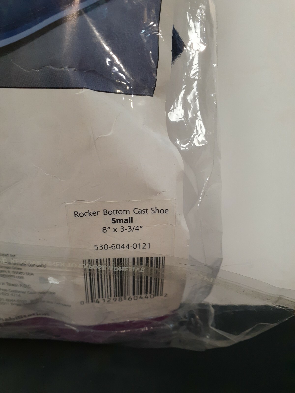 DMI Orthopedics Canvas Rocker Bottom Cast Shoe Blue Small 8″ x 3-3/4″