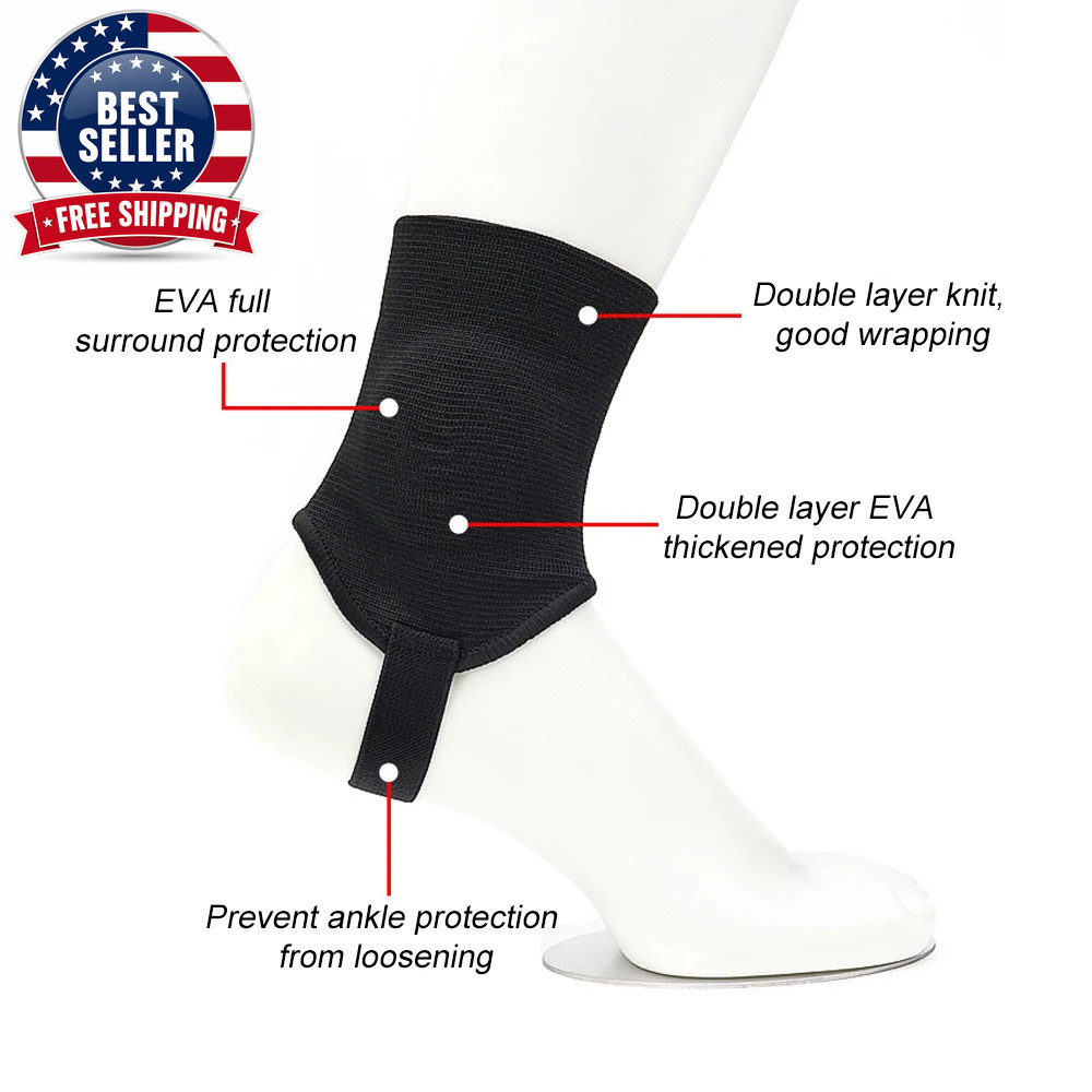 EVA Ankle Brace, Anticollision Ankle Guards, Shield Protector, Dual Sided Pads f