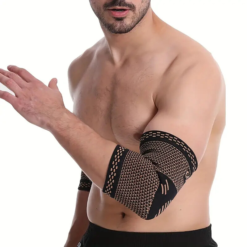 Copper Elbow Support Compression Sleeve Reduces Strain & Swelling Tendonitis