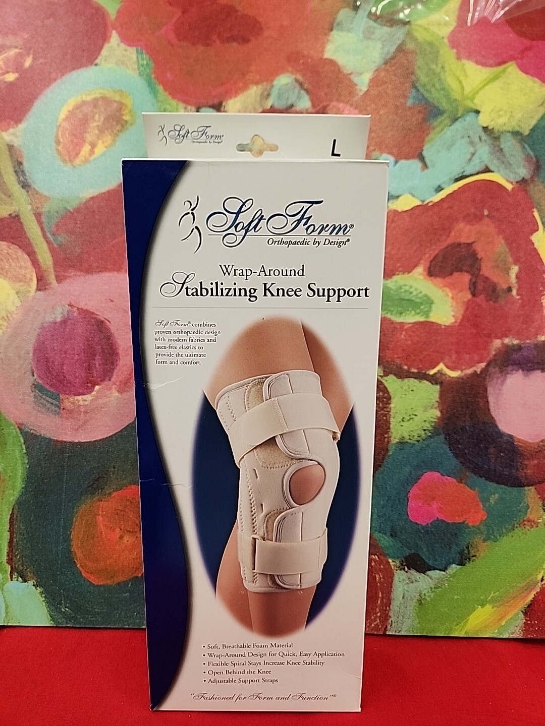 FLA Soft Form Wrap-Around Stabilizing Knee Support Beige Large New In Box