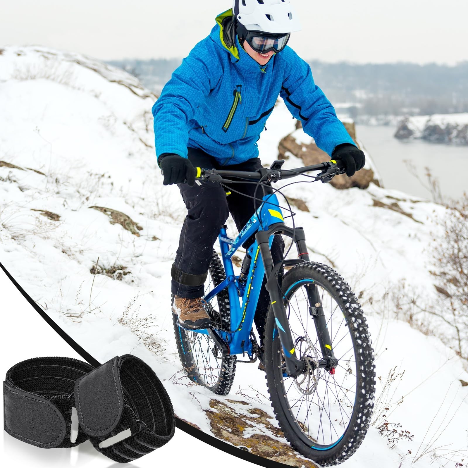 Adjustable Elastic Ankle Straps for Cycling, Climbing & Outdoor Sports – Safety