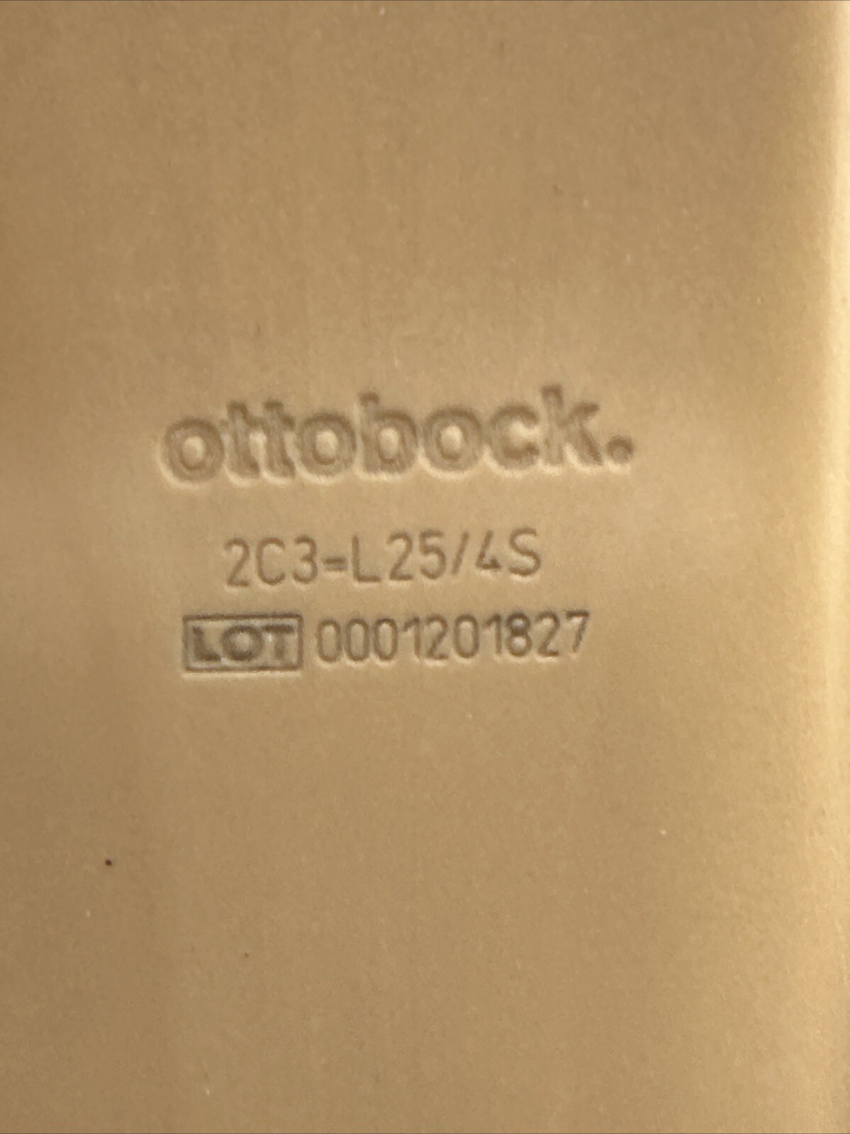OTTOBOCK Otto Bock 1c30 Trias Prosthetic Foot. Size 25. Category 1 Left Shell