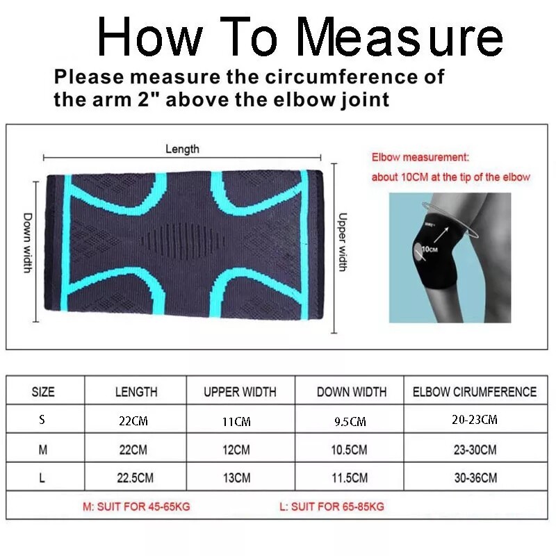 Knee Sleeve Compression Brace Support For Sport Gym Joint Pain Arthritis Relief