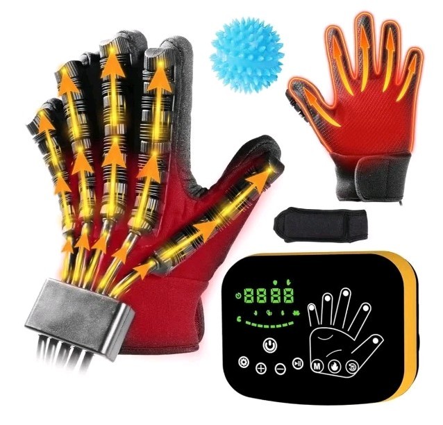 Heated Rehabilitation Robot Glove for Stroke Rehab. Right hand only glove only