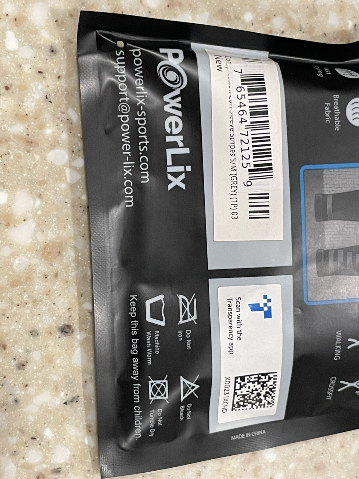 PowerLix Compression Calf Sleeve 1 Pair. Small Medium. Unisex.