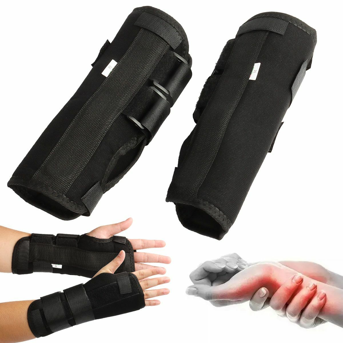 Wrist Hand Brace Support Carpal Tunnel Sprain Arthritis Gym Splint Right / Left