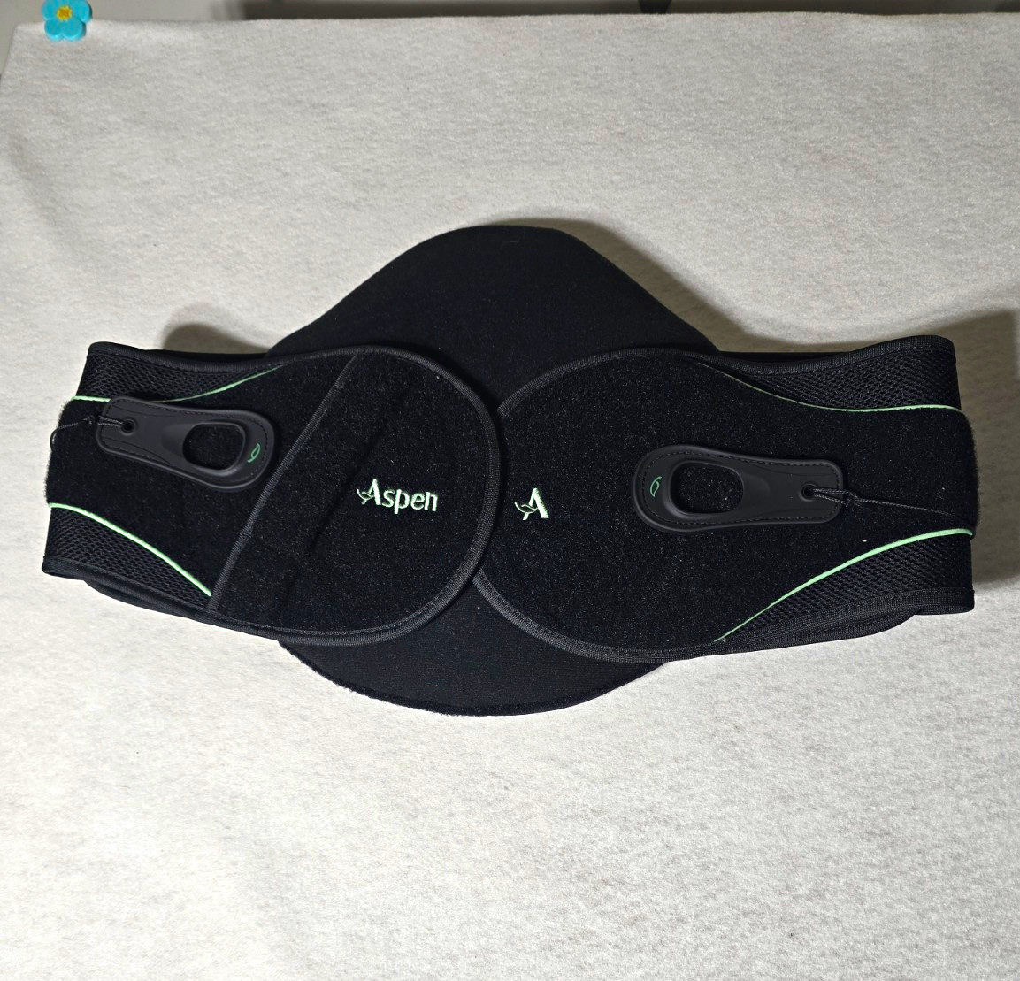 Aspen Back Support Brace with Pull Strings Size Medium To Large.