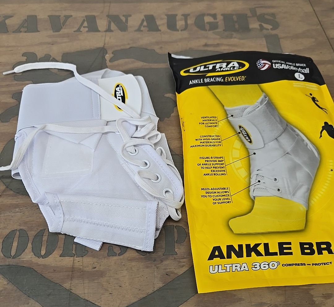 Salty Ultra 360® Lace-Up Adjustable Ankle Brace Ankle Stabilization Large White