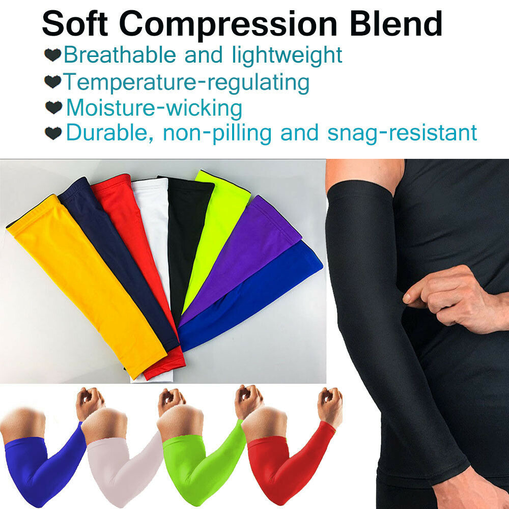 Unisex Compression Sleeve Arm Elbow Support Brace Arthritis Joint Pain Relief US