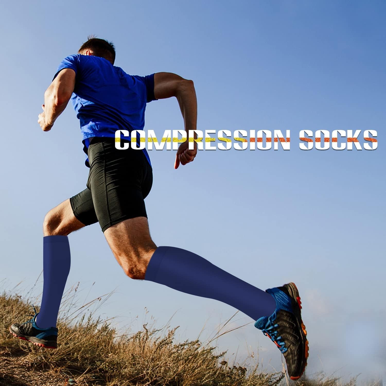 5-Pack Athletic Compression Socks for Running and Recovery – Best Fit for All