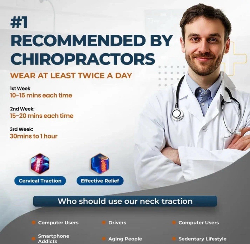 Neck Stretcher & Cervical Neck Traction Device, Best Neck Brace for Neck Pain…