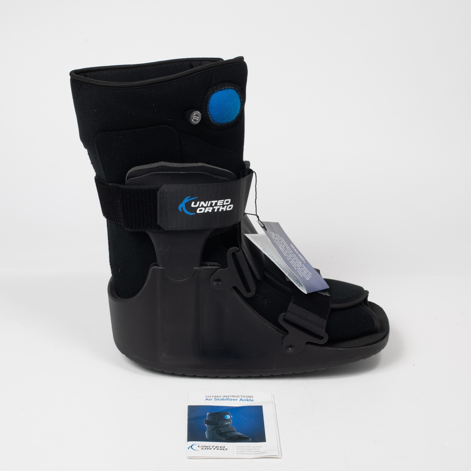 United Ortho Walking Boot CAM Walker Fracture Orthopedic Short XL Black Medical